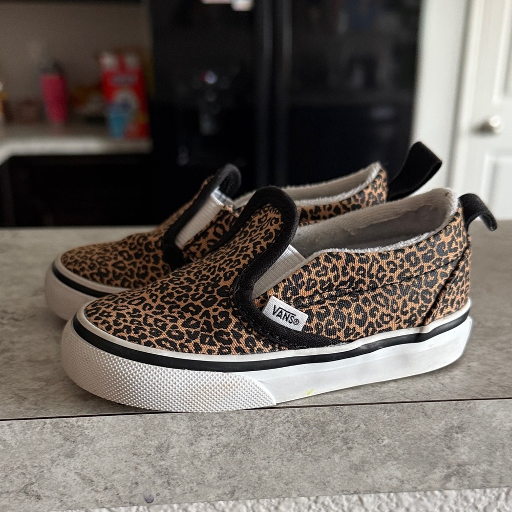 Vans Animal Print Slip-On Shoes